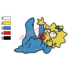 Maggie Simpsons Embroidery Design 05